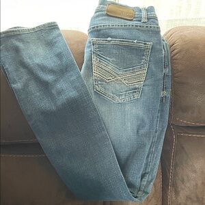 BKE Alec Straight Leg Jeans - Dark Blue